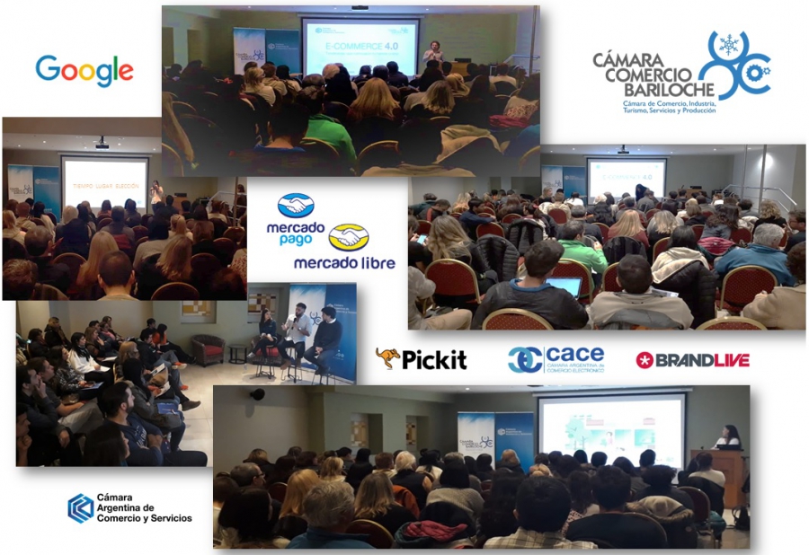 Google, Mercado Pago, Brandlive, Pick It y CACE en Bariloche, en seminario organizado por La Cámara.